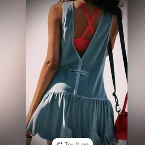 Fp Movement By Free People Dresses Free People Hot Shot Dress, Blue XS NWT